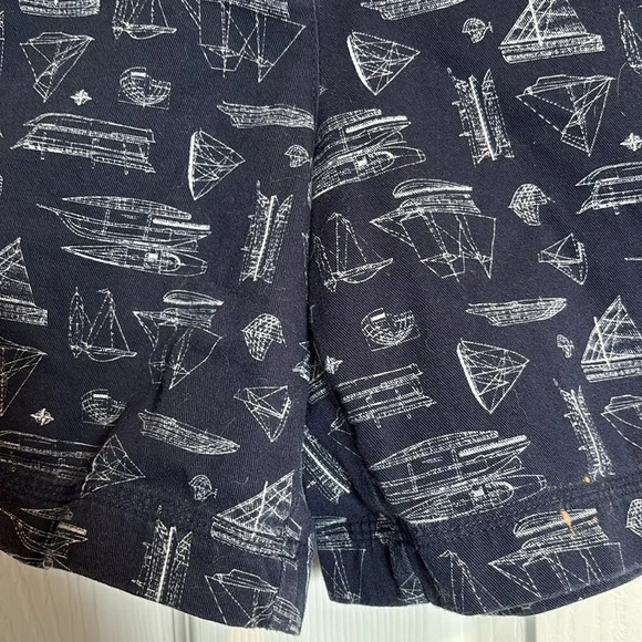 Lauren Ralph Lauren women’s blue ship blueprint shorts size 4P - Picture 3 of 8